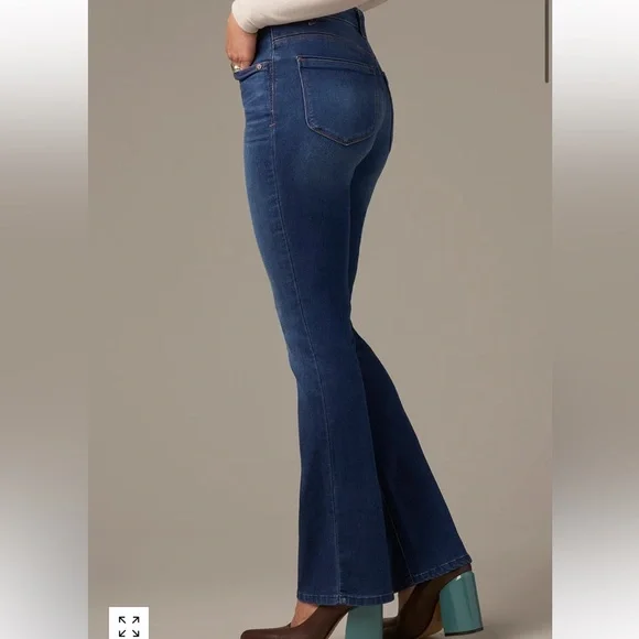 WIT & WISDOM NWT blue brittany itty bitty boot cut jeans 14 - Picture 2 of 11